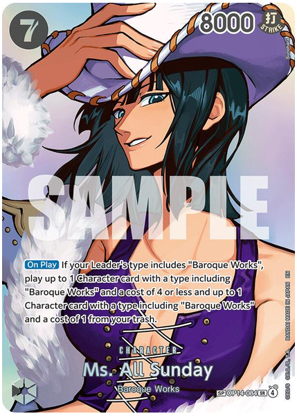 2026 One Piece OP16-the Time of Battle MS. All Sunday Special Alternate Art OP14-084