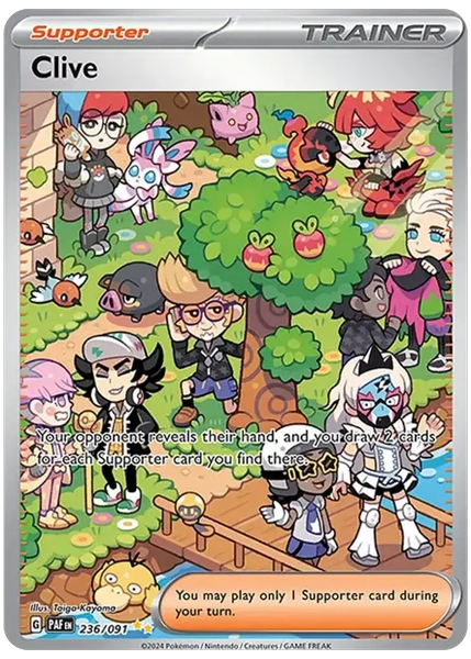 2024 Pokemon Paf EN-Paldean Fates Clive Special Illustration Rare 236/091