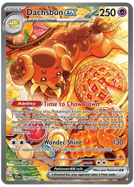 2024 Pokemon Scr EN-Stellar Crown Dachsbun EX Special Illustration Rare 169/142