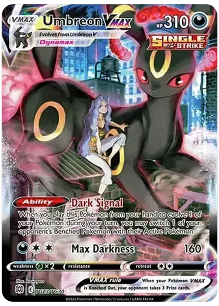 2022 Pokemon Sword & Shield Brilliant Stars Full Art/Umbreon Vmax Base TG23/TG30