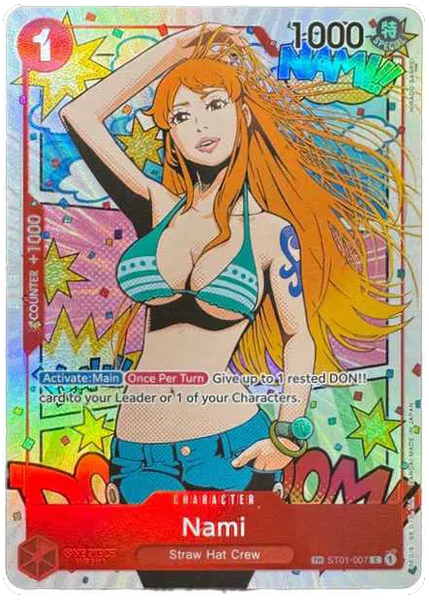 2024 One Piece OP06-Wings of the Captain Nami Treasure Rare ST01-007
