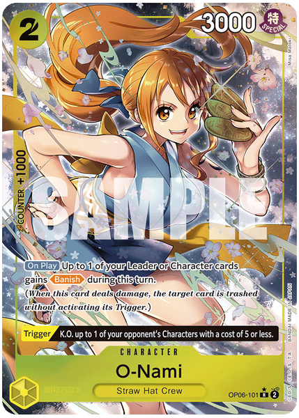 2024 One Piece OP06-Wings of the Captain O-Nami Alternate Art OP06-101