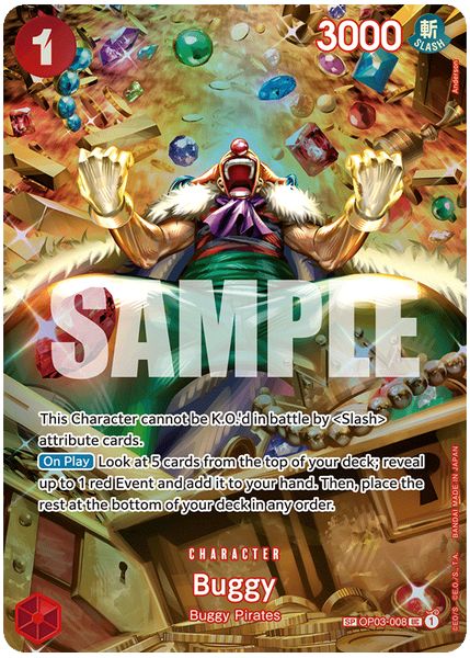 2024 One Piece OP06-Wings of the Captain Buggy Special Alternate Art OP03-008