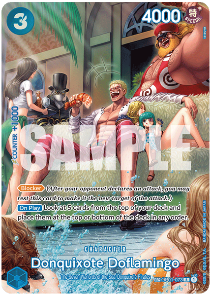 2024 One Piece OP07-500 Years in the Future Donquixote Doflamingo Special Alternate Art OP01-073