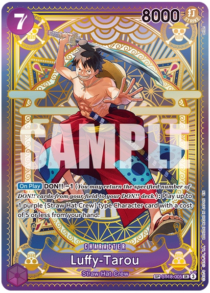 2025 One Piece OP11-A Fist of Divine Speed Luffy-Tarou Special Alternate Art ST18-005