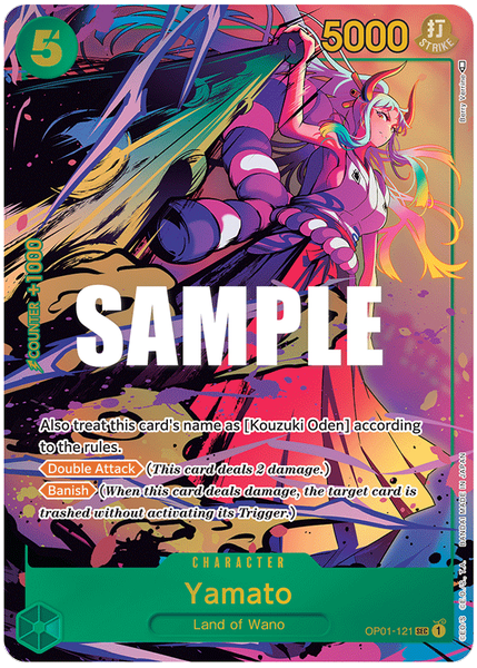 2022 One Piece OP01-Romance Dawn Yamato Alternate Art OP01-121