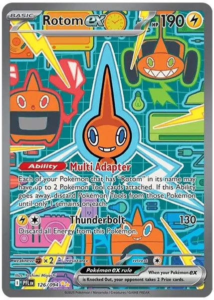 2025 Pokemon Pfl EN-Phantasmal Flames Rotom EX Special Illustration Rare 126/094