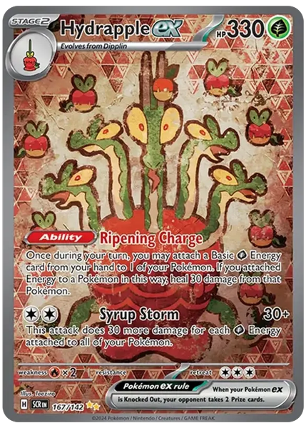 2024 Pokemon Scr EN-Stellar Crown Hydrapple EX Special Illustration Rare 167/142