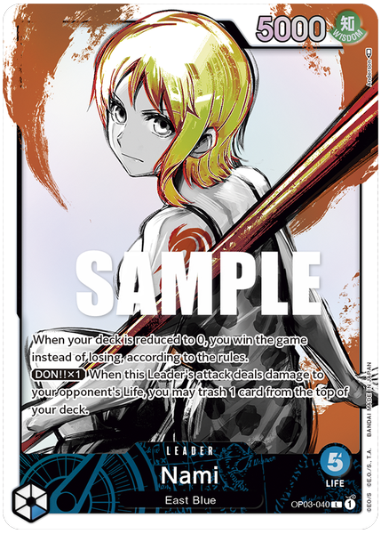 2023 One Piece OP03-Pillars of Strength Nami Alternate Art OP03-040