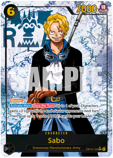 2025 One Piece OP13-Carrying on His Will Sabo Alternate Art OP13-120