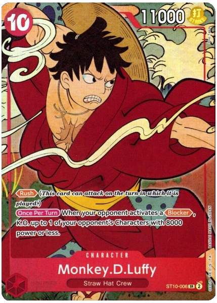 2024 One Piece English Version 1st Anniversary Set Monkey D. Luffy Base ST10-006
