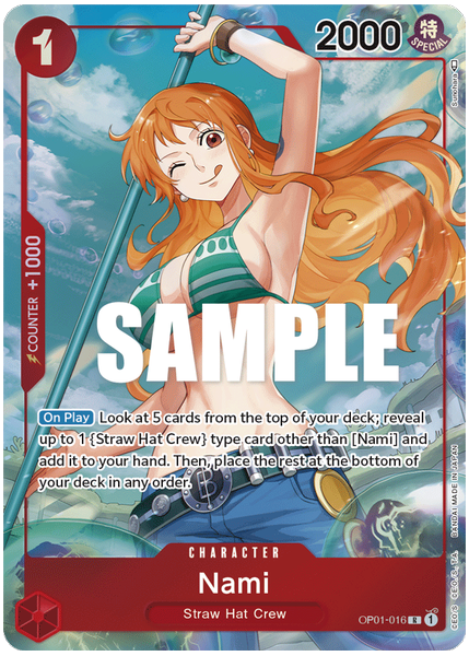 2022 One Piece OP01-Romance Dawn Nami Alternate Art OP01-016