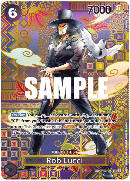 2023 One Piece OP05-Awakening of the New Era Rob Lucci Special Alternate Art OP03-092