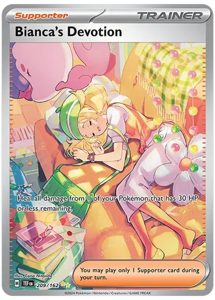 2024 Pokemon Tef EN-Temporal Forces Bianca's Devotion Special Illustration Rare 209/162
