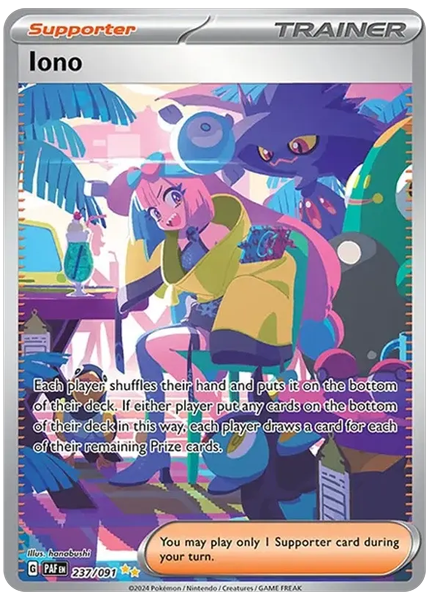 2024 Pokemon Paf EN-Paldean Fates Iono Special Illustration Rare 237/091