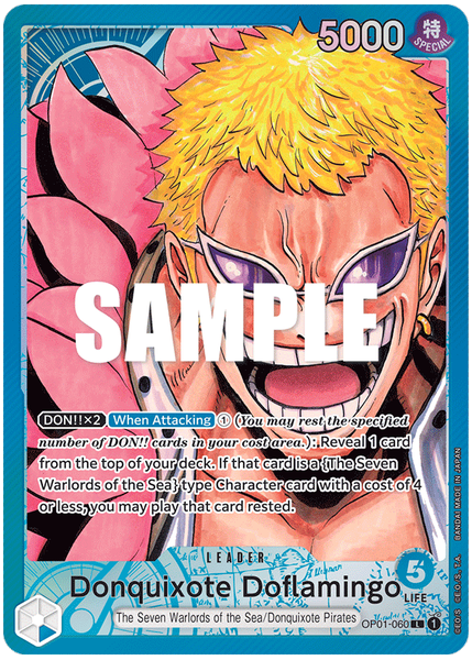 2022 One Piece OP01-Romance Dawn Donquixote Doflamingo Alternate Art OP01-060