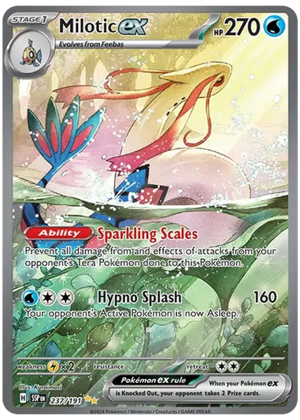 2024 Pokemon Ssp EN-Surging Sparks Milotic EX Special Illustration Rare 237/191