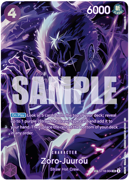 2025 One Piece OP12-Legacy of the Master Zoro-Juurou Special Alternate Art ST18-004