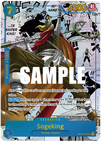 2023 One Piece OP03-Pillars of Strength Sogeking Manga Alternate Art OP03-122