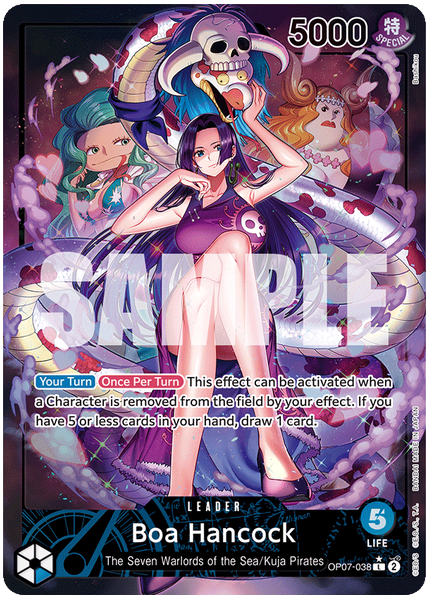 2024 One Piece OP07-500 Years in the Future Boa Hancock Alternate Art OP07-038