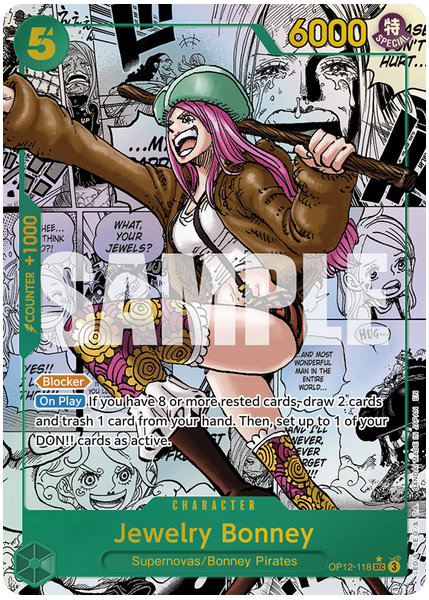 2025 One Piece OP12-Legacy of the Master Jewelry Bonney Manga Alternate Art OP12-118