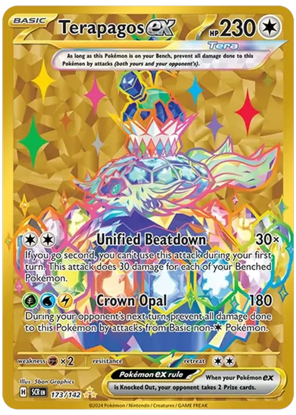 2024 Pokemon Scr EN-Stellar Crown Terapagos EX Hyper Rare 173/142