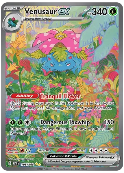 2023 Pokemon Mew EN-151 Venusaur EX Special Illustration Rare 198/165