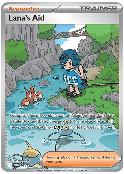 2024 Pokemon Twm EN-Twilight Masquerade Lana's Aid Special Illustration Rare 219/167