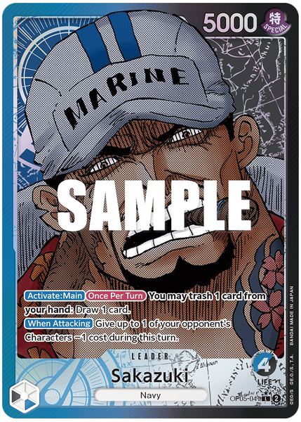 2023 One Piece OP05-Awakening of the New Era Sakazuki Alternate Art OP05-041