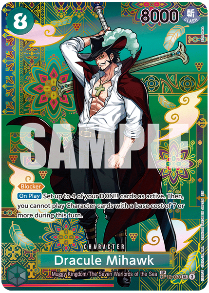 2026 One Piece OP14-EB04-the Azure Sea's Seven Dracule Mihawk Special Alternate Art OP12-030