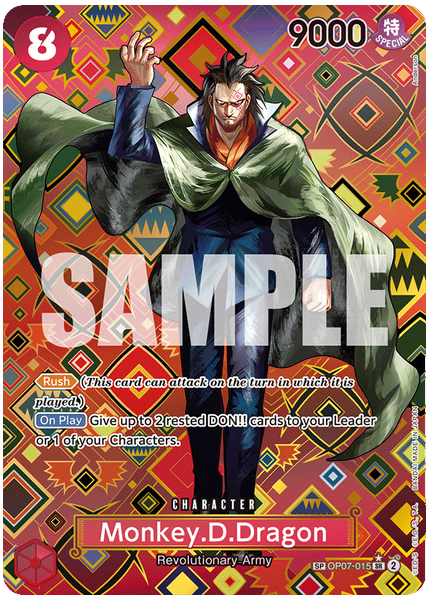 2024 One Piece OP09-Emperors in the New World Monkey D. Dragon Special Alternate Art OP07-015