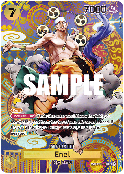 2023 One Piece OP05-Awakening of the New Era Enel Special Alternate Art OP05-100
