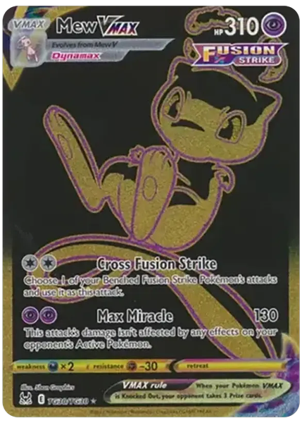 2022 Pokemon Sword & Shield Lost Origin Full Art/Mew Vmax Base TG30/TG30